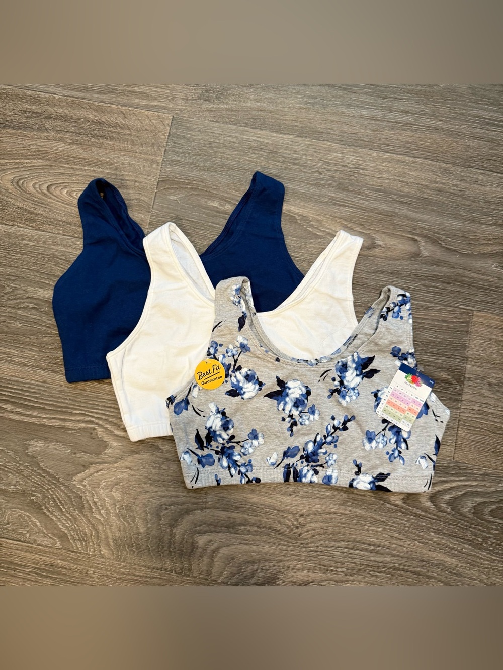 *NWT* fruit of the loom tank style cotton sports bras